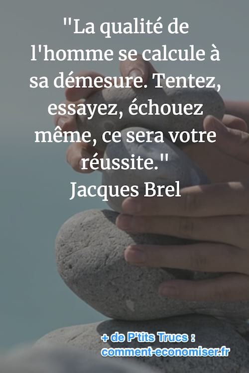 cita de Jacques Brel sobre l'èxit