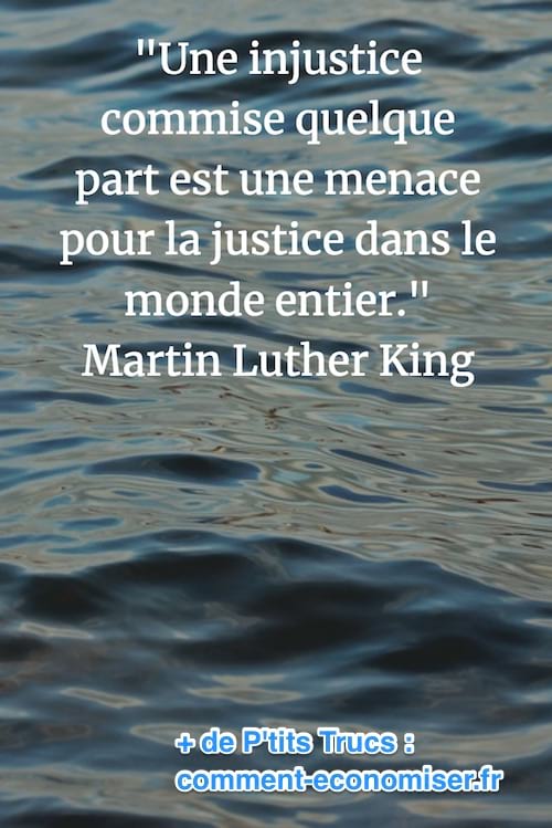cita de martin luther king sobre la injustícia