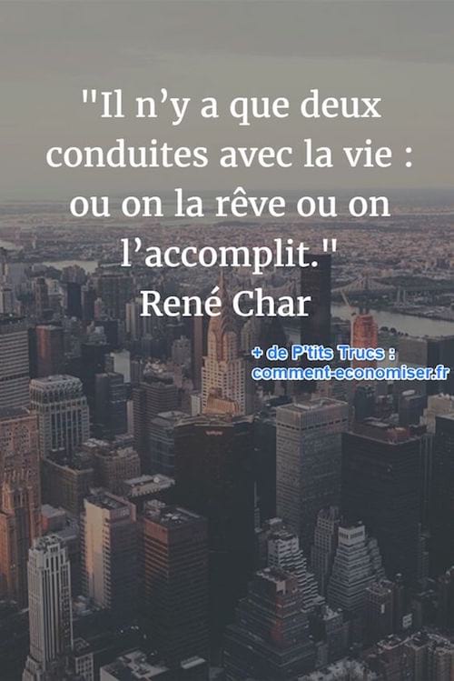 cita de René Char sobre la vida
