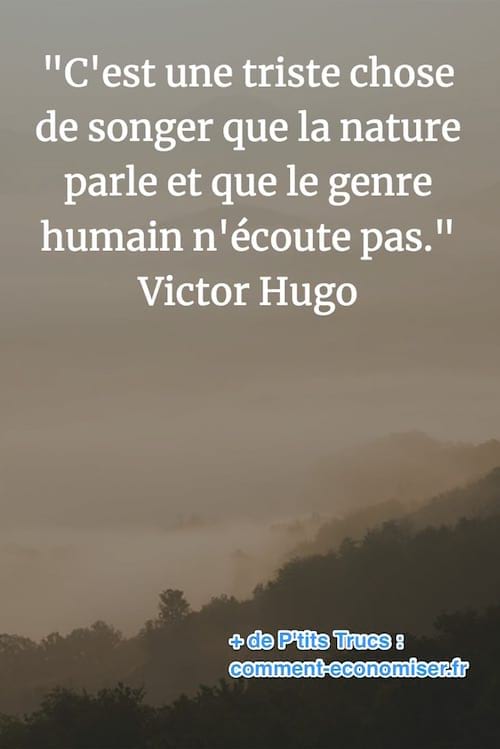 cita de Victor Hugo sobre la natura