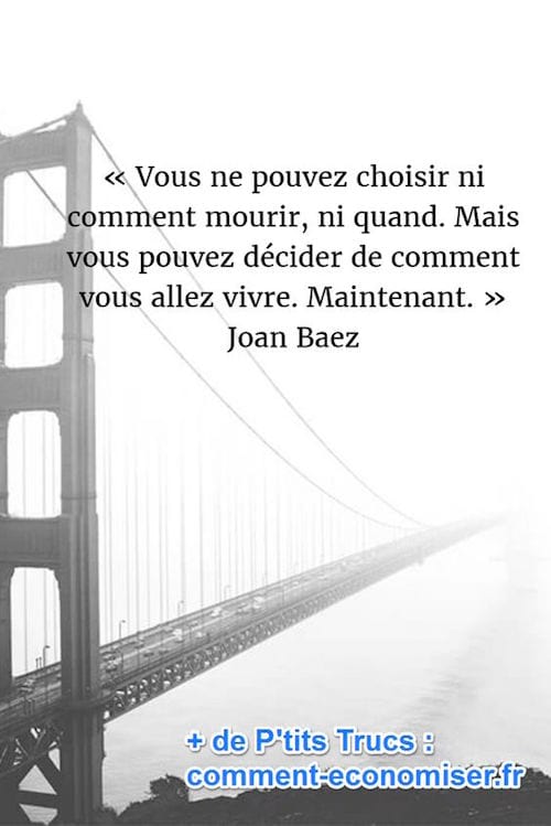 cita sobre la vida de Joan Baez