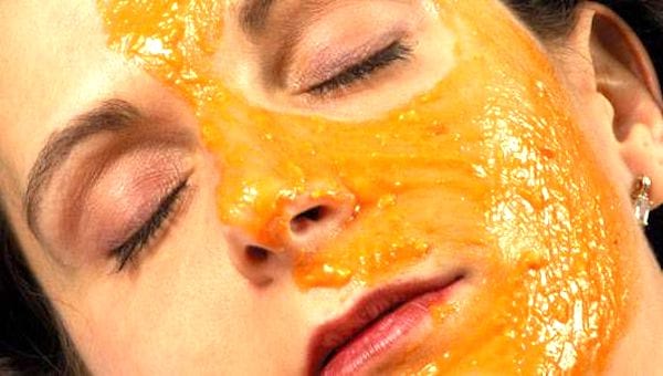 apelsinų sulčių veido kaukė