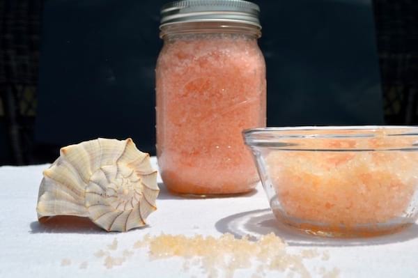 receta de exfoliante de sal y naranja