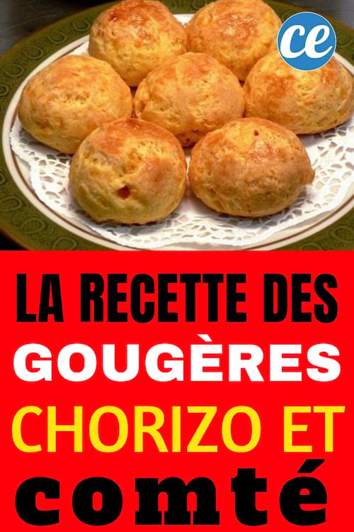 chorizo ​​এবং Comté দিয়ে gougères-এর জন্য সহজ রেসিপি