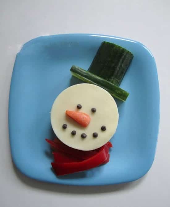 un ninot de neu de formatge