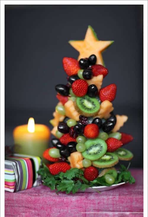 et juletre med frukt