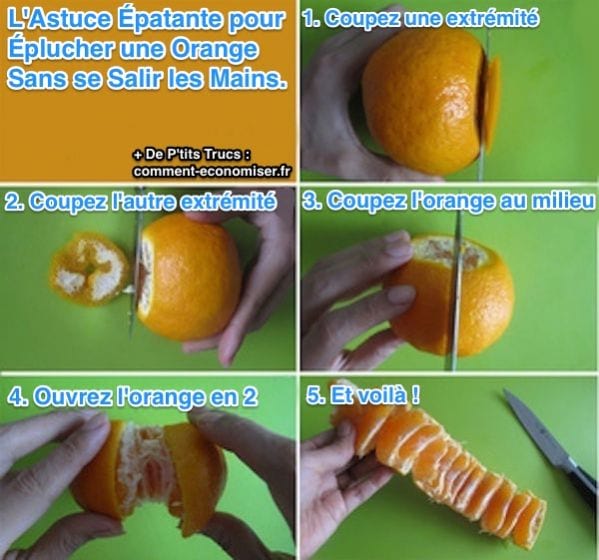 Skræl en appelsin uden at få hænderne snavsede