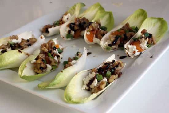 Endives stuffed with chicken