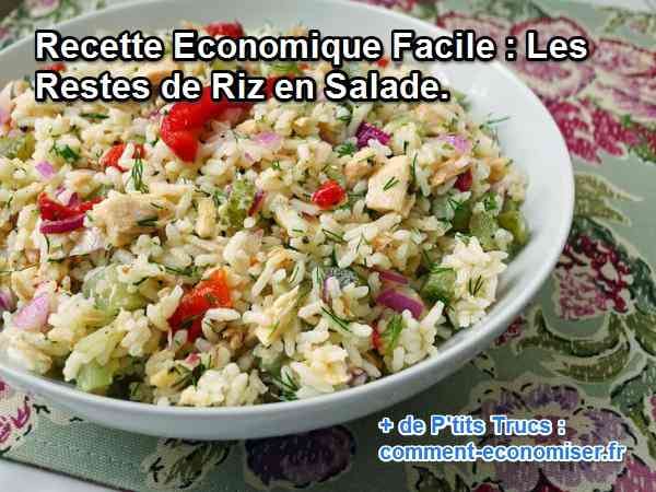 Isang rice salad na gawa sa mga tira