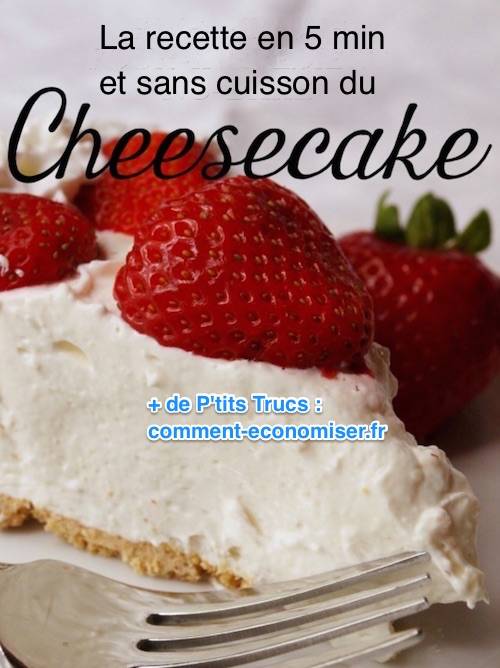 the quick and easy cheesecake recipe in 5 minutes and without baking