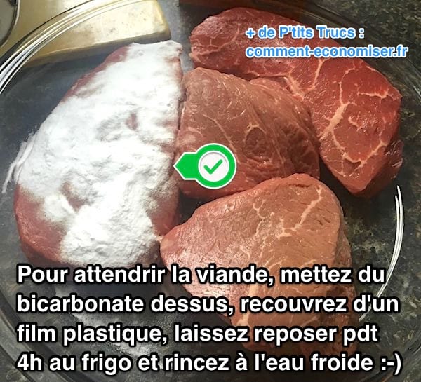 Χρησιμοποιήστε μαγειρική σόδα για να μαλακώσετε εύκολα το κρέας