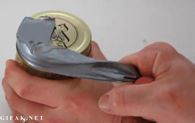 Abra un frasco fácilmente con cinta adhesiva