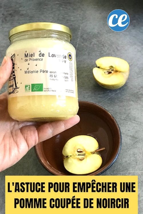 Miel y agua para conservar una manzana cortada y evitar que se ponga negra