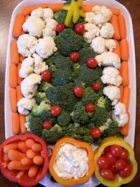 plato de verduras de zanahoria y coliflor