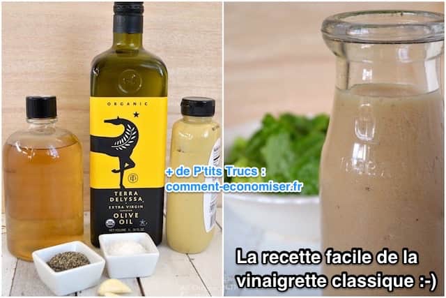 ingrediënten voor een klassieke vinaigrettesaus