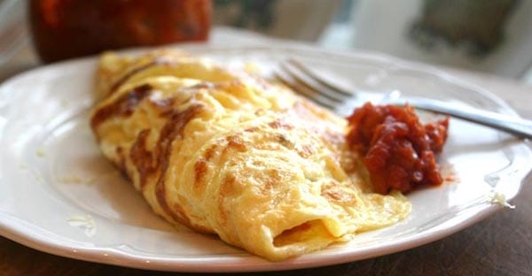 omelete de geléia