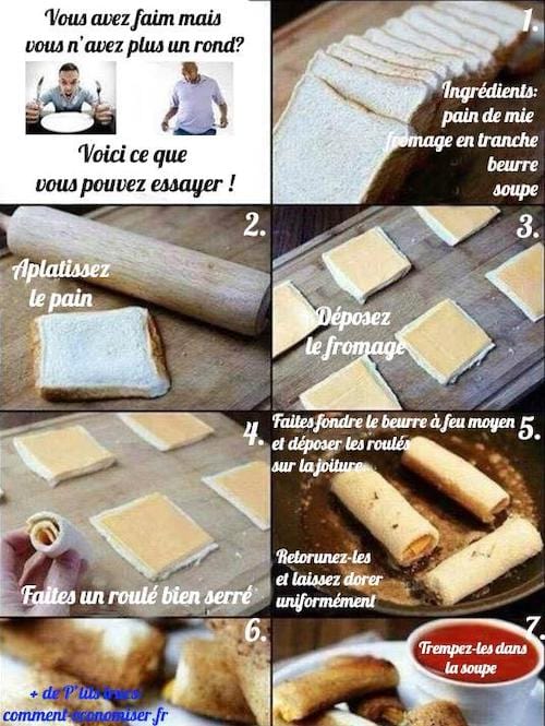 receta en 5 minutos con pan y queso