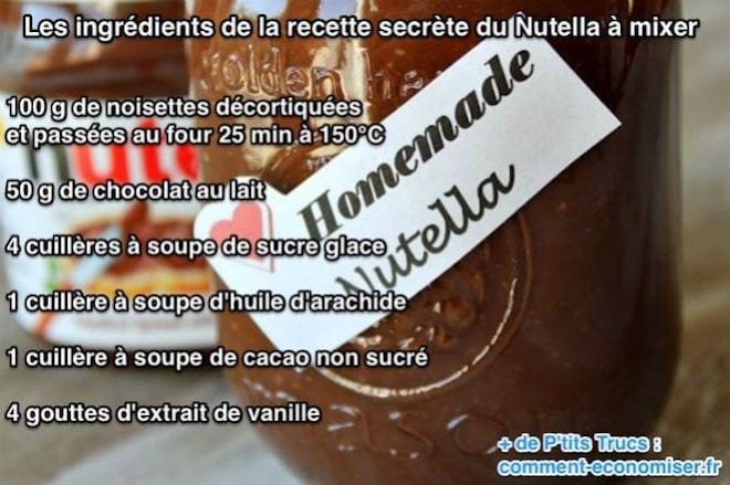 Los ingredientes de la receta secreta de Nutella