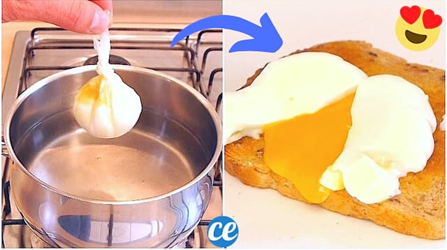 Use película adhesiva para hacer sus huevos escalfados cada vez