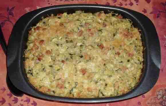 receta de calabacín gratinado con arroz