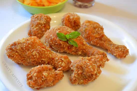 The recipe for homemade KFC chicken is very simple.