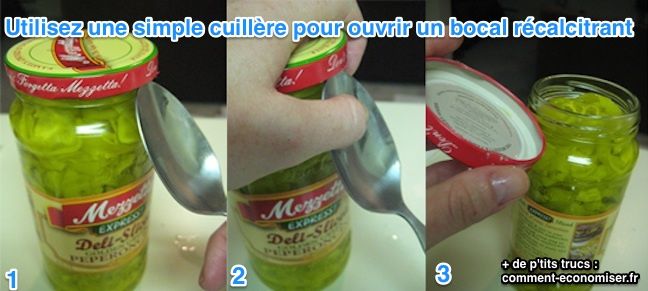 el truco para abrir las tapas de los frascos de vidrio que están demasiado apretados