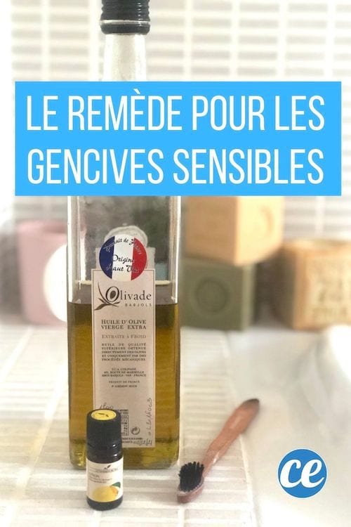 Oli d'oliva i oli essencial de llimona per tractar les genives sensibles