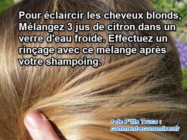 izmantojiet citronu, lai dabiski izgaismotu matus