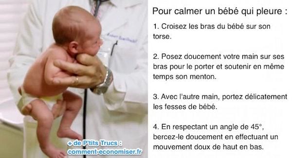 Consejos para calmar a un bebé que llora rápidamente