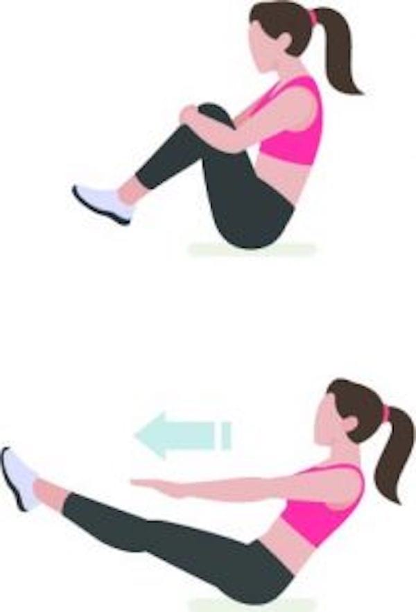 Entrenament abdominal en 6 minuts: per tenir un ventre pla i uns abdominals musculosos, fes l'exercici del punt d'equilibri.