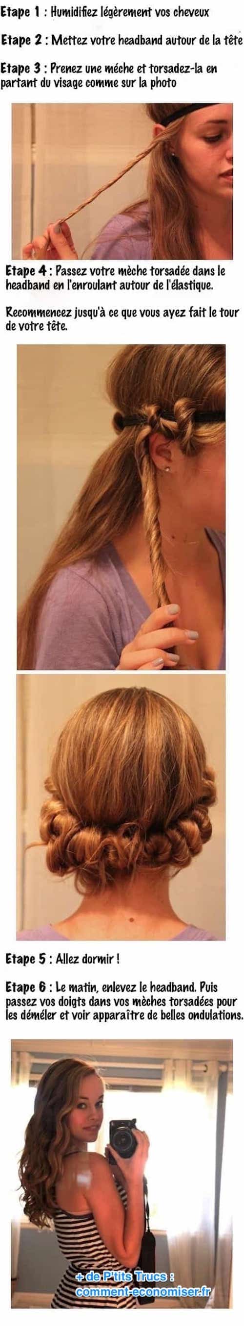 haz ondas naturales en tu cabello con una diadema