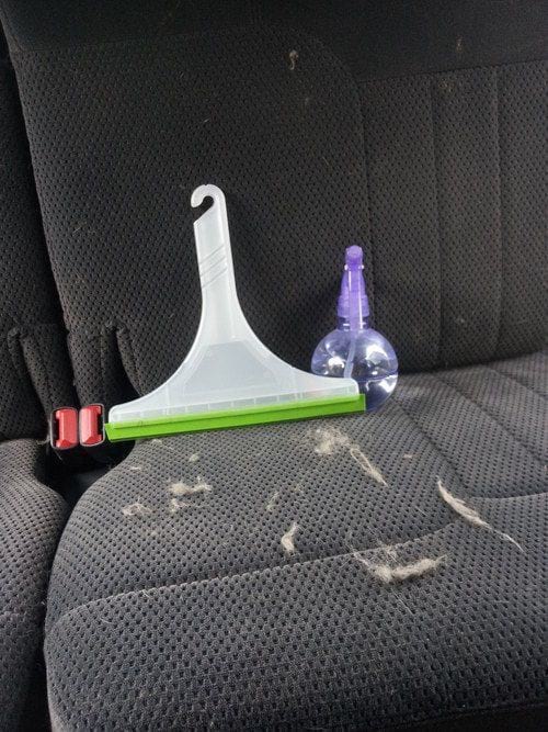 el truco para quitar el pelo de los asientos del coche