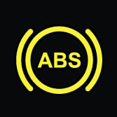 Luz de advertencia de mal funcionamiento del sistema de frenos antibloqueo (ABS)