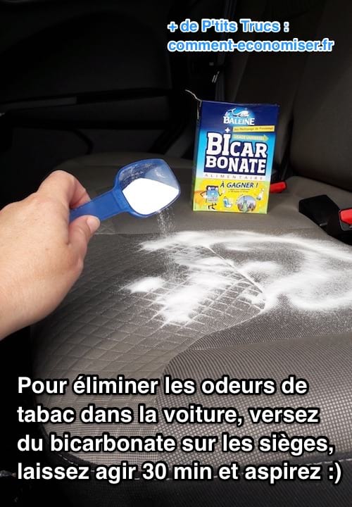 bicarbonato de sodio desodoriza los asientos del automóvil