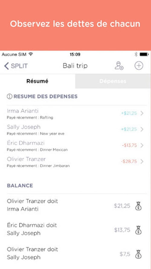 Comparta los costos con sus amigos mientras viaja con la aplicación Split
